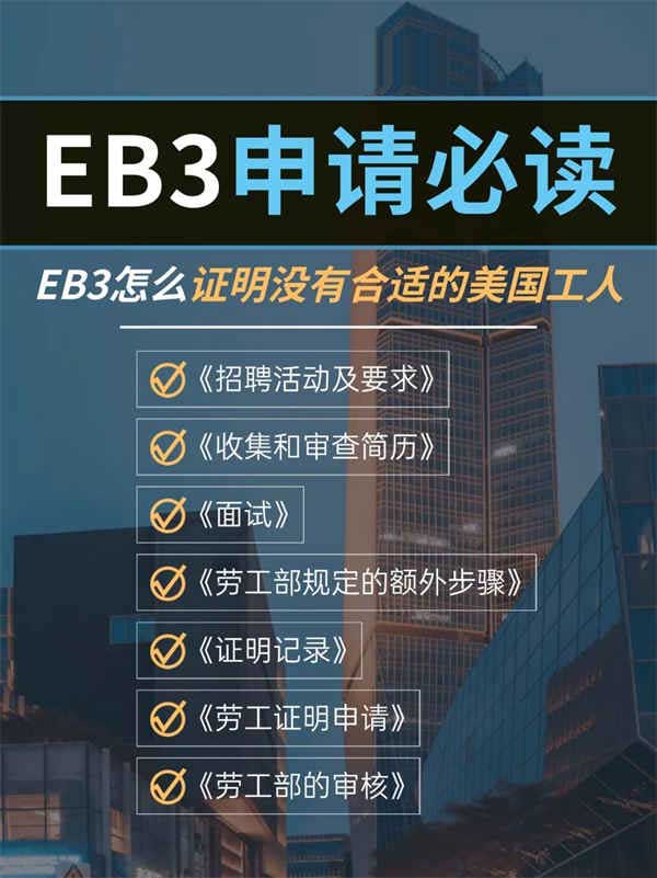 美国EB-3怎么证明没有合适的美国选手