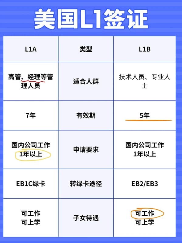 美国L1签证选A还是B？高管&技术党对应攻略