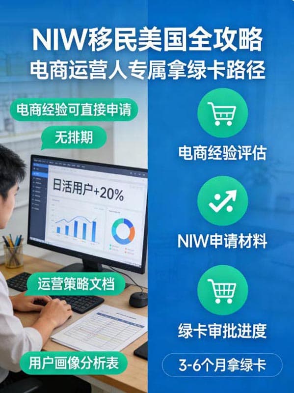电商运营人看过来!NIW移民美国全攻略 电商运营人看过来!NIW移民美国全攻略