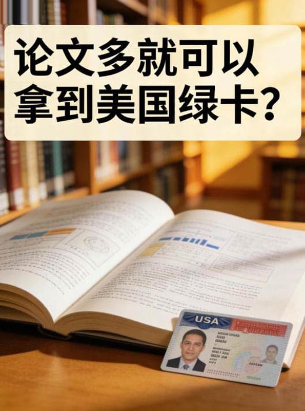 论文多就可以拿到美国绿卡？