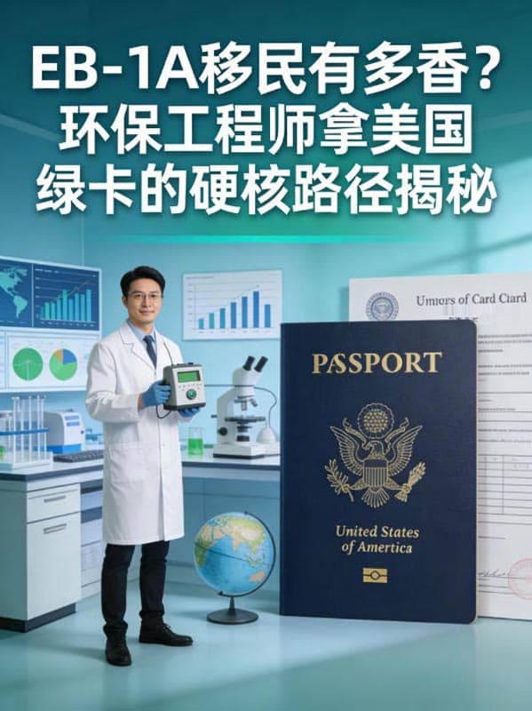 EB-1A移民有多香?环保工程师拿美国绿卡的硬核路径揭秘 EB-1A移民有多香?环保工程师拿美国绿卡的硬核路径揭秘