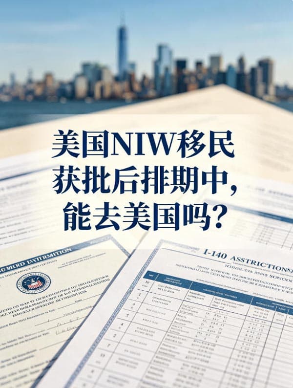 美国NIW移民获批后排期中，能去美国吗？